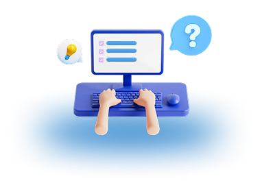 Launching assessment background illustration image.