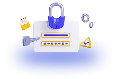 User signing up illustration image.